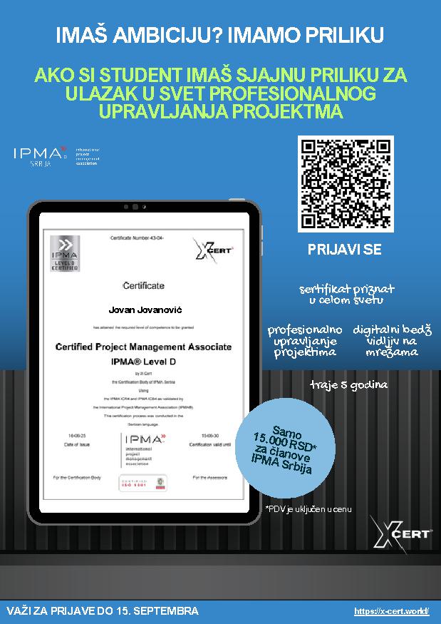 Sertifikovani saradnik za upravljanje projektima